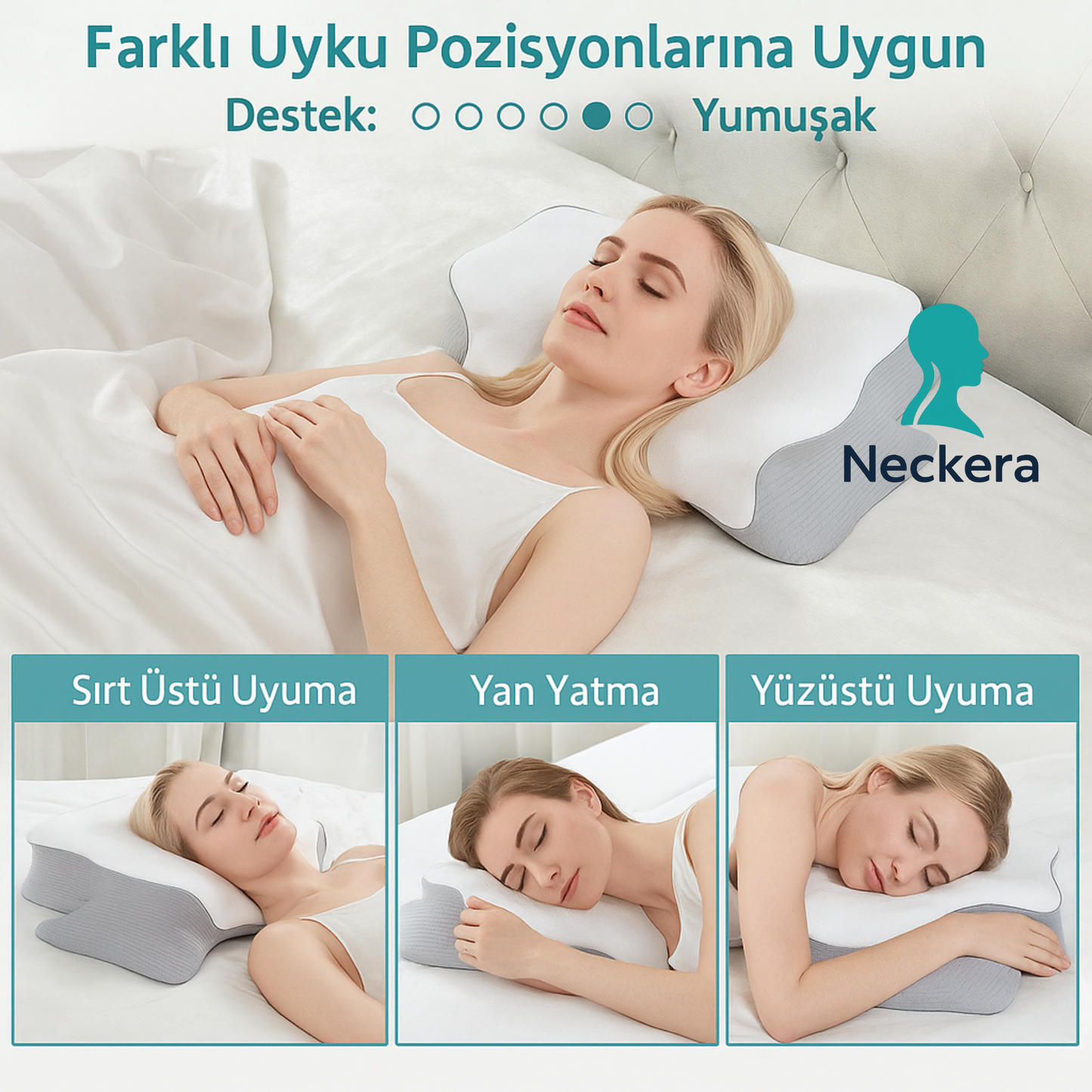 Boyun ve Sırt Agrıları İçin Ergonomik Yastık